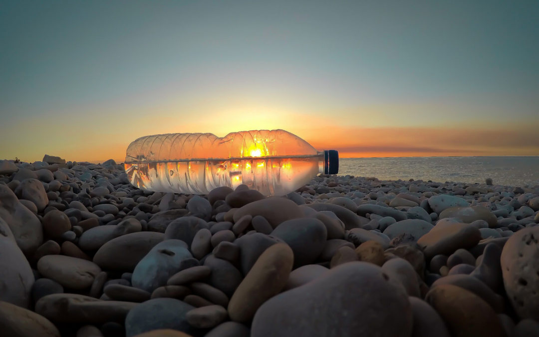 IV Concurs fotogràfic. Pedres i botelles de plàstic, el clarejar de tots els dies a les Goles. Foto Aurora Martín